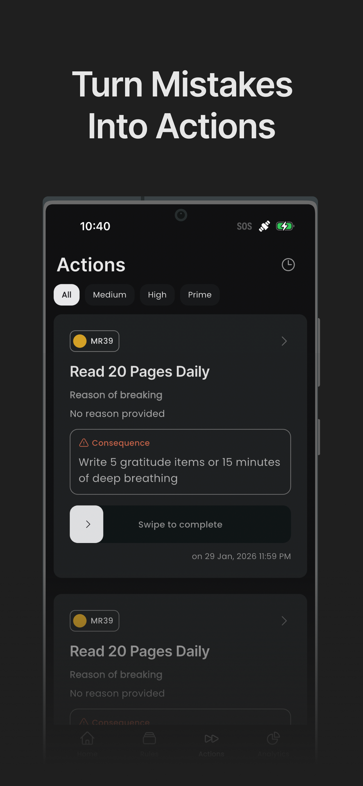 Disciplinely app preview 5